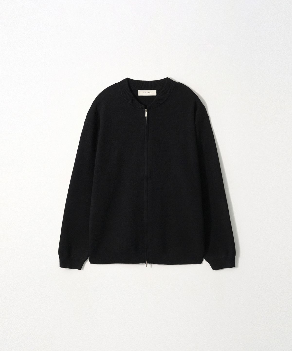 이지오(EZIO) Essential Zip-Up Cardigan_Black