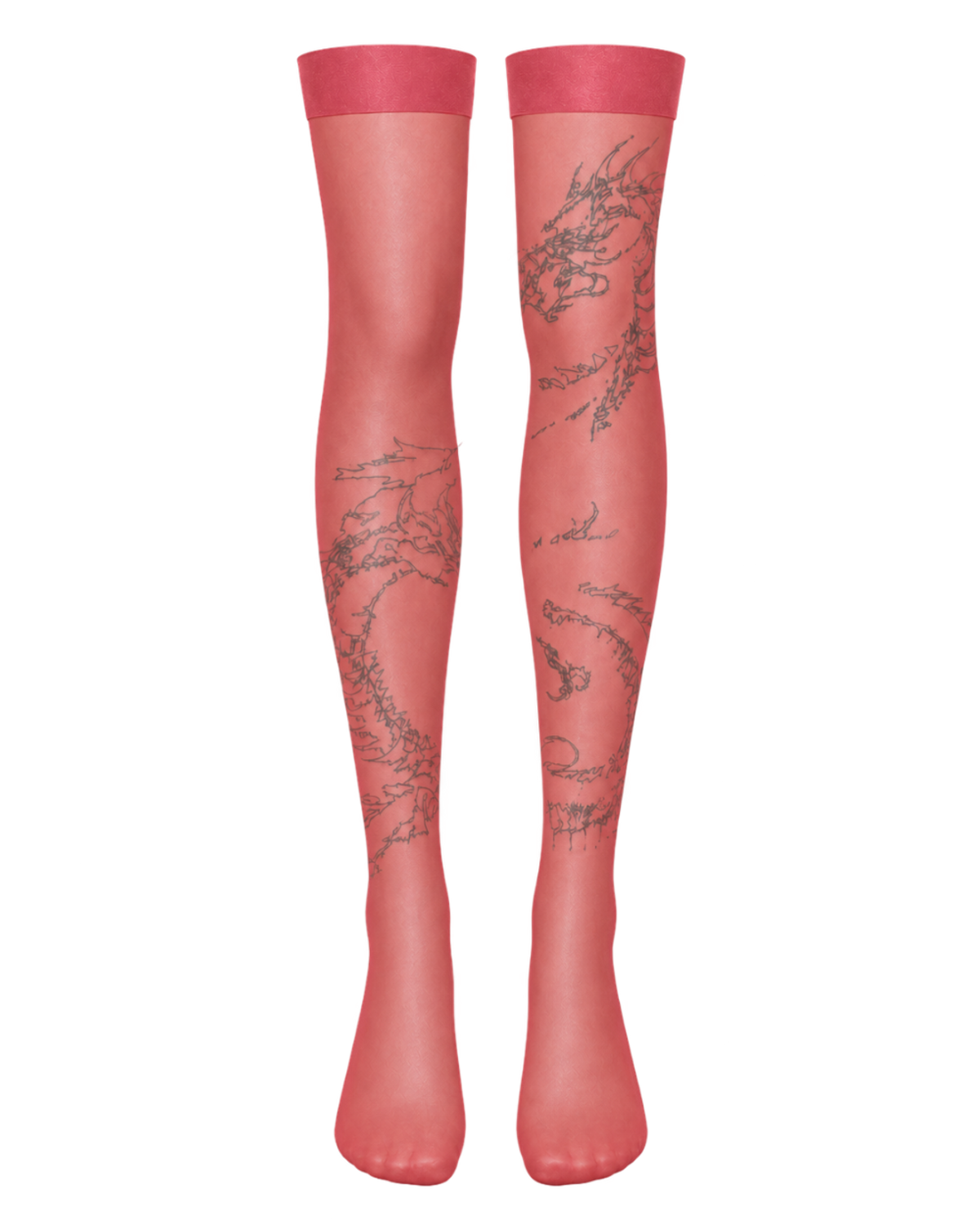 블릭베이크(BLEAKBAKE) [BB x dboochild] Dragon thigh high tights