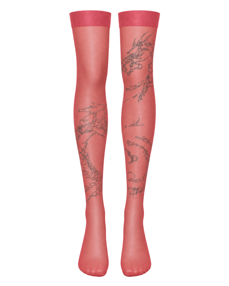 [BB x dboochild] Dragon thigh high tights