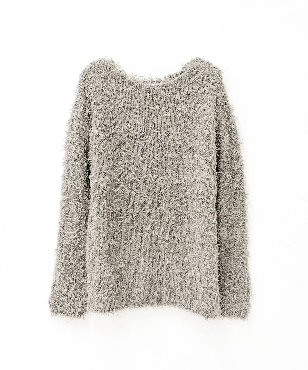 린테(LYNTE) Feathering Alpaca Knit (Moss Gray)