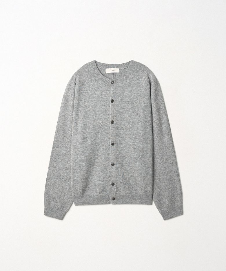 Saddle Round Cardigan_Grey
