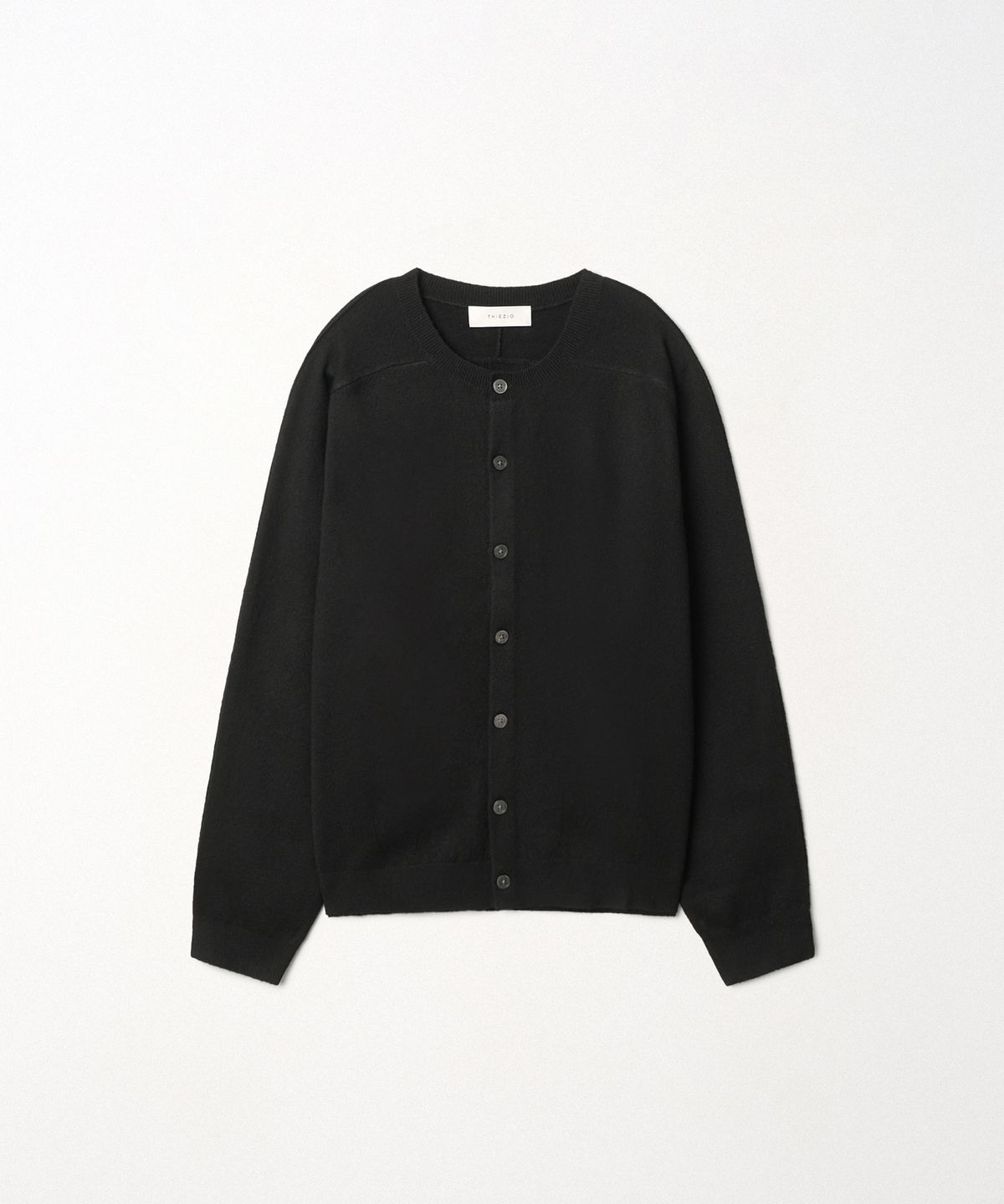 이지오(EZIO) Saddle Round Cardigan_Black