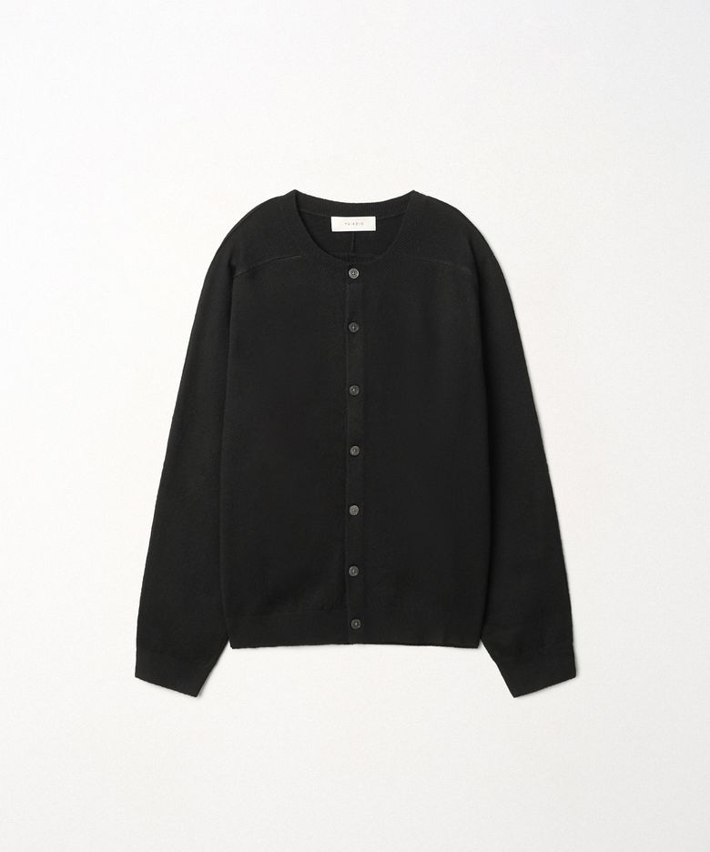 Saddle Round Cardigan_Black