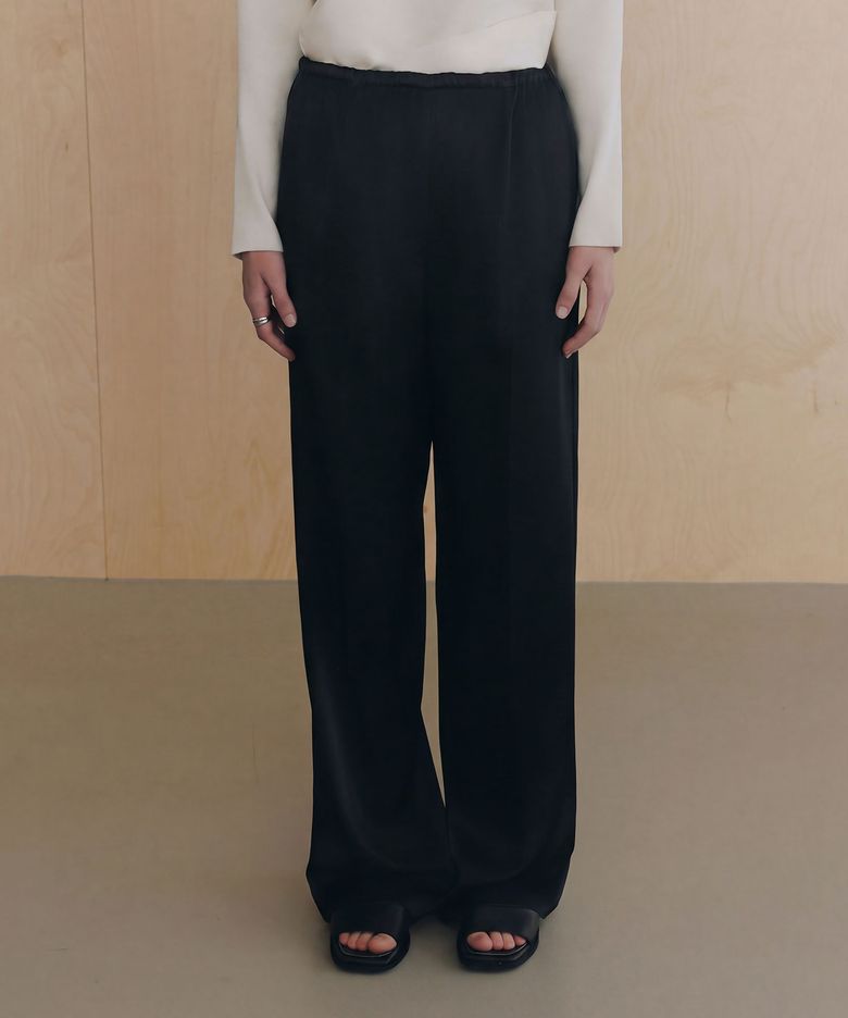 Glossy Satin Banding Pants SW6AL894-10