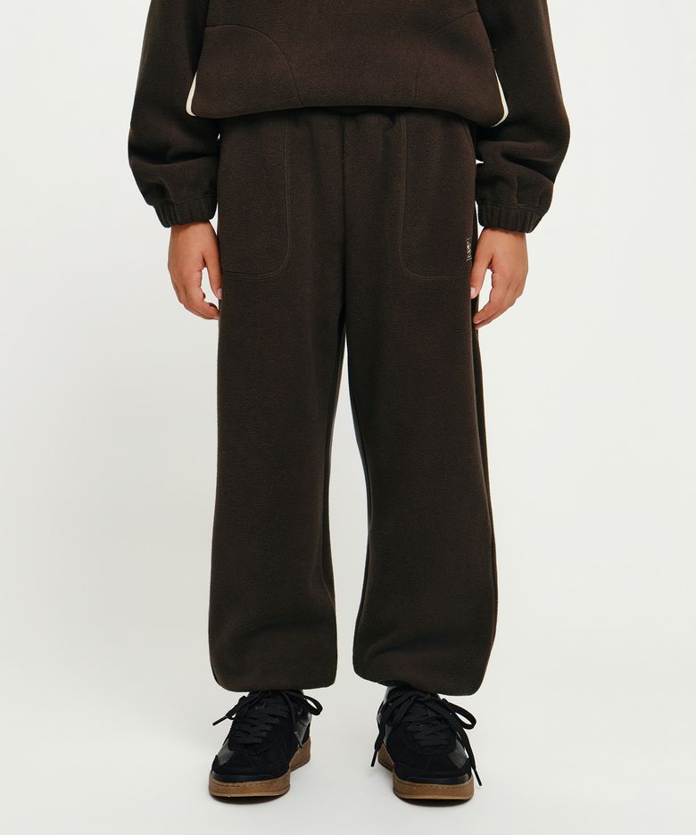 KIDS SMALL CLASSIC LOGO FLEECE SWEAT PANTS brown