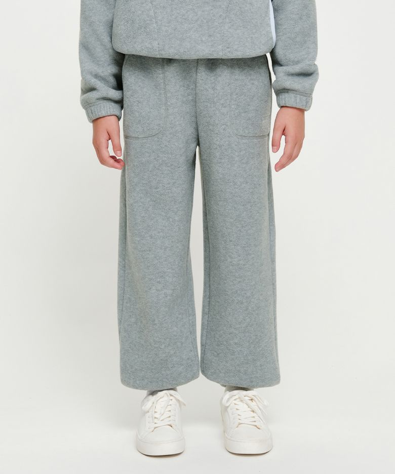 KIDS SMALL CLASSIC LOGO FLEECE SWEAT PANTS heather gray