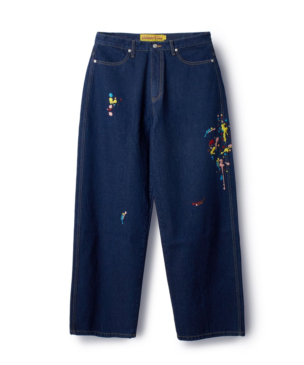 가먼츠팹(GARMENTS FAB) EMB Splatter Painted Pants (BLUE)