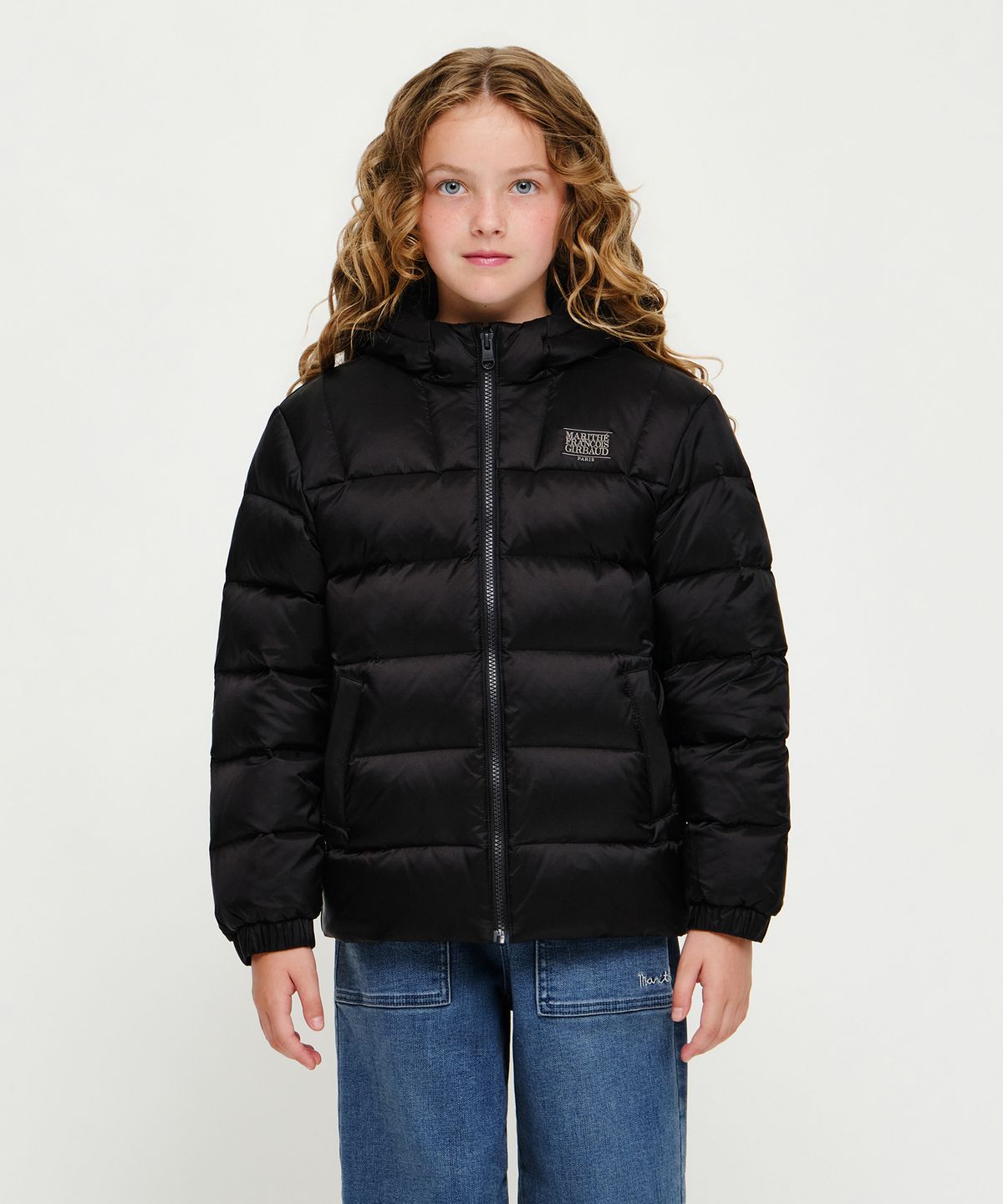 마리떼 키즈(MARITHÉ KIDS) KIDS ESSENTIAL HOOD DOWN JACKET black