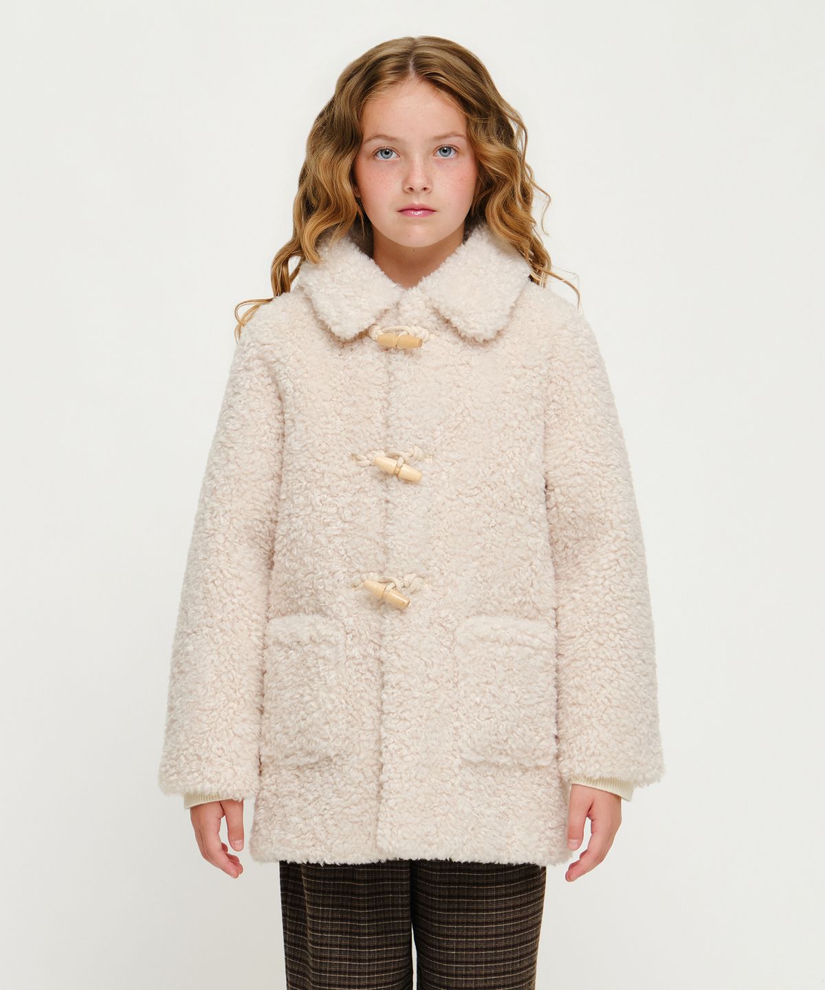 마리떼 키즈(MARITHÉ KIDS) KIDS BOUCLE COAT ivory