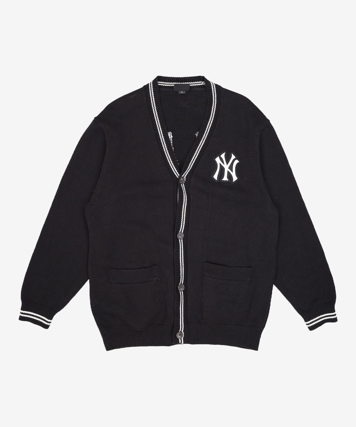 엠엘비(MLB) 베이직 빅로고 가디건 NY (Black) XL