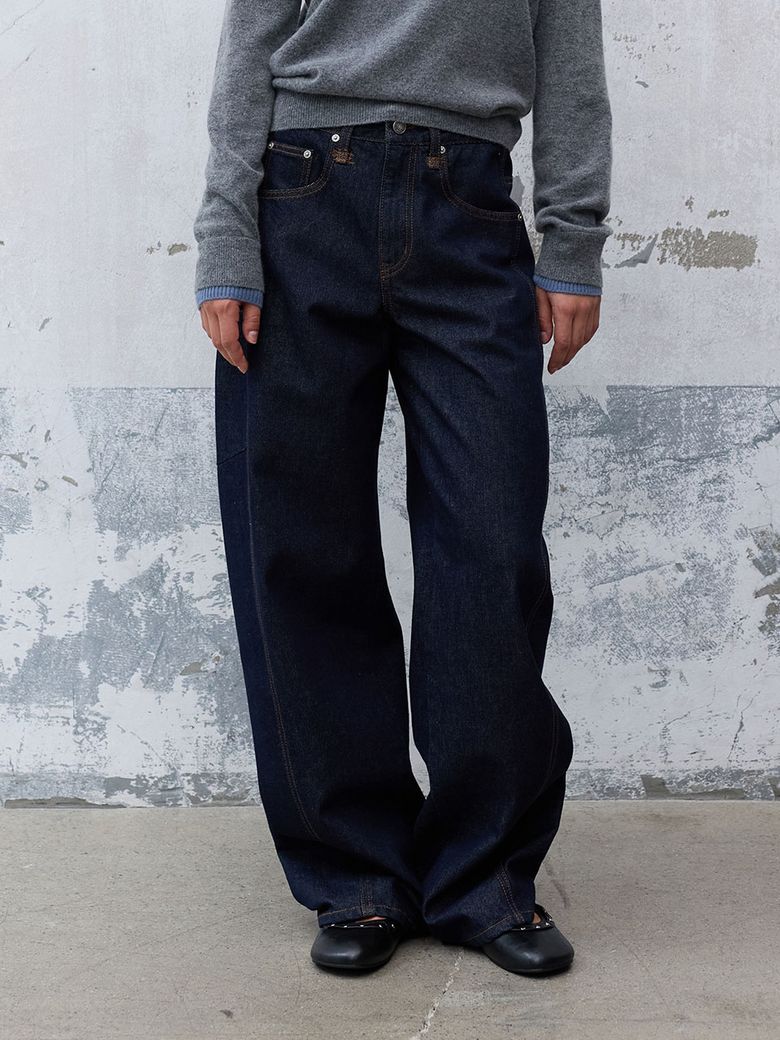Curved NonFade Denim Pants VJ6AL930_2color