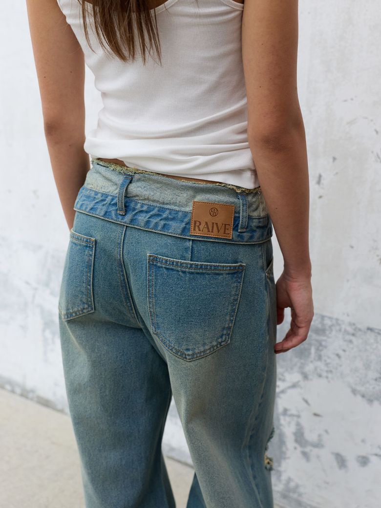 Folding Damage Denim Pants VJ6AL932_2color