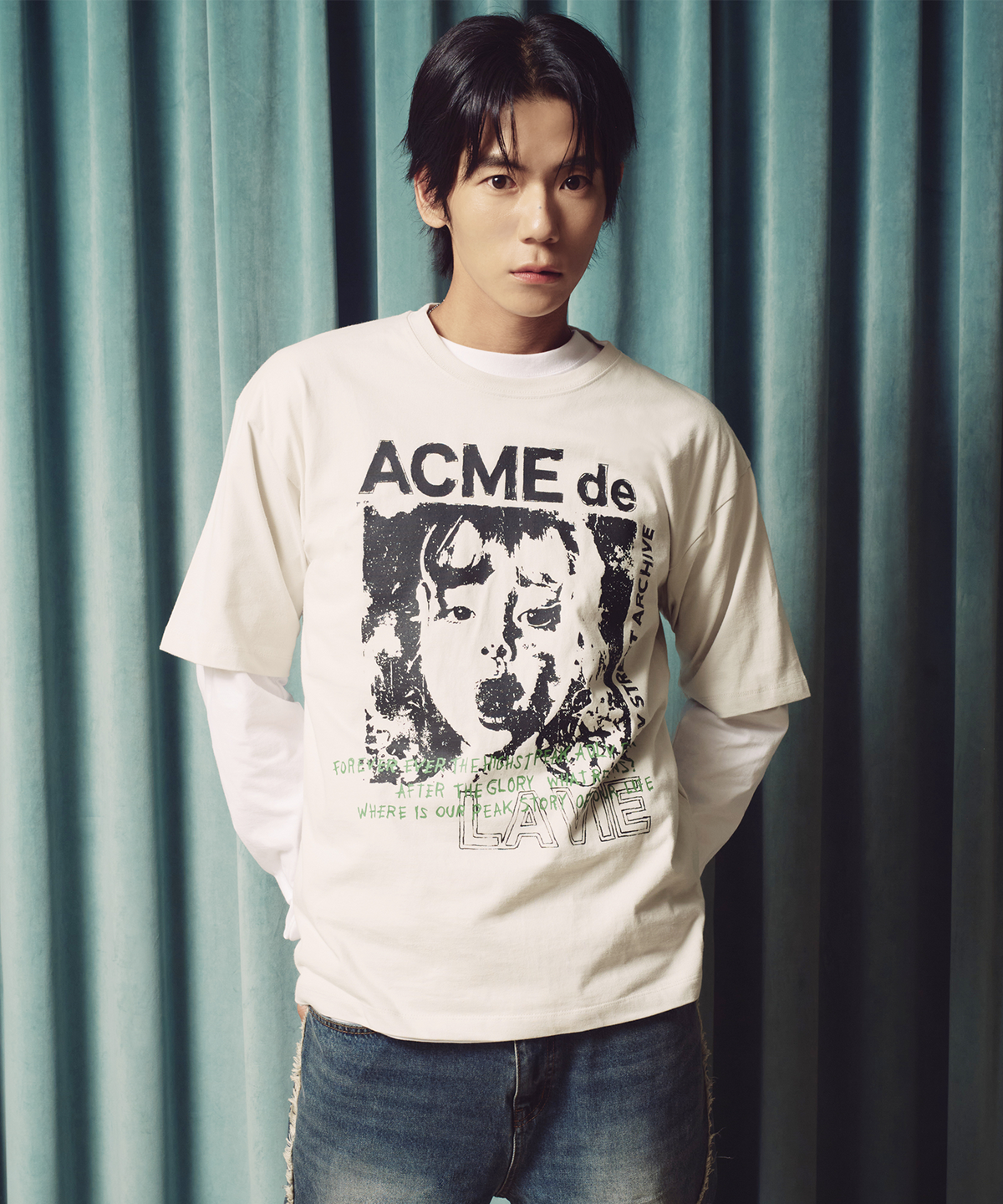 아크메드라비(ACME DE LA VIE) GRUNGE JEWELRY SHORT SLEEVE T-SHIRT