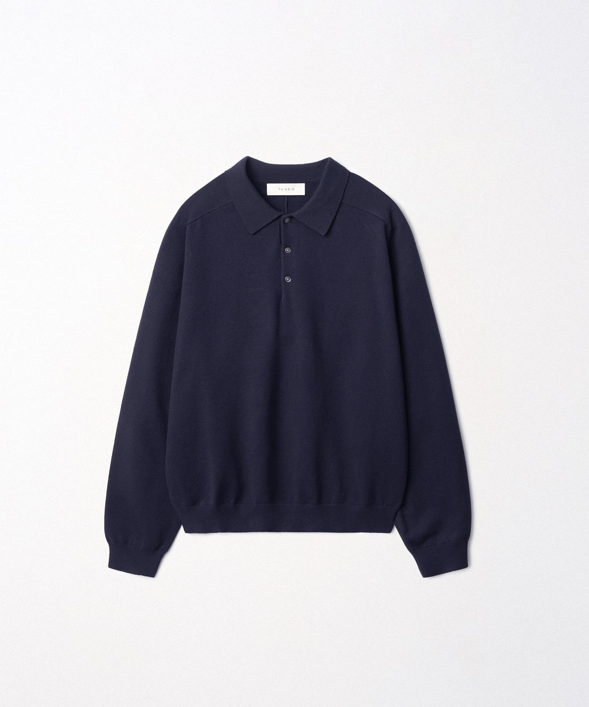 이지오(EZIO) Signature Collar Knit_Navy
