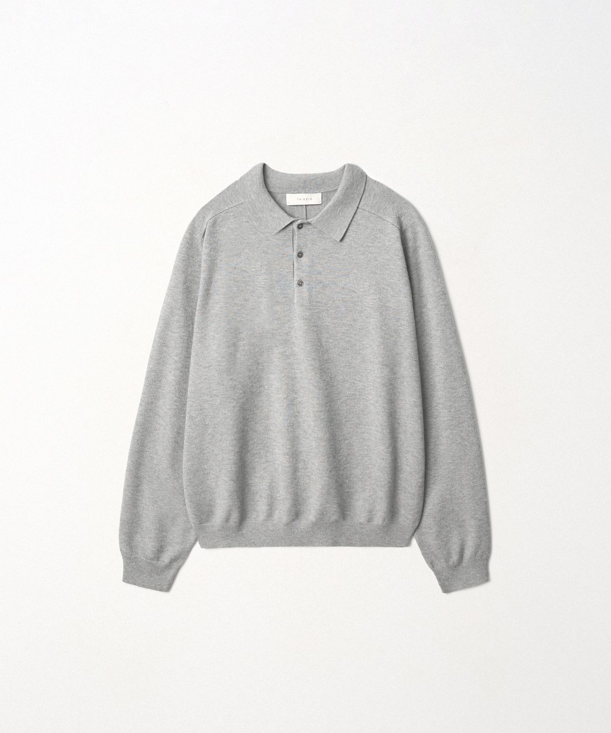 이지오(EZIO) Signature Collar Knit_Grey