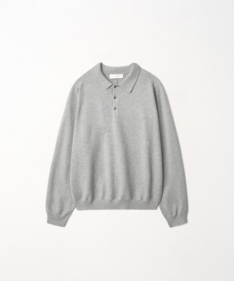 Signature Collar Knit_Grey