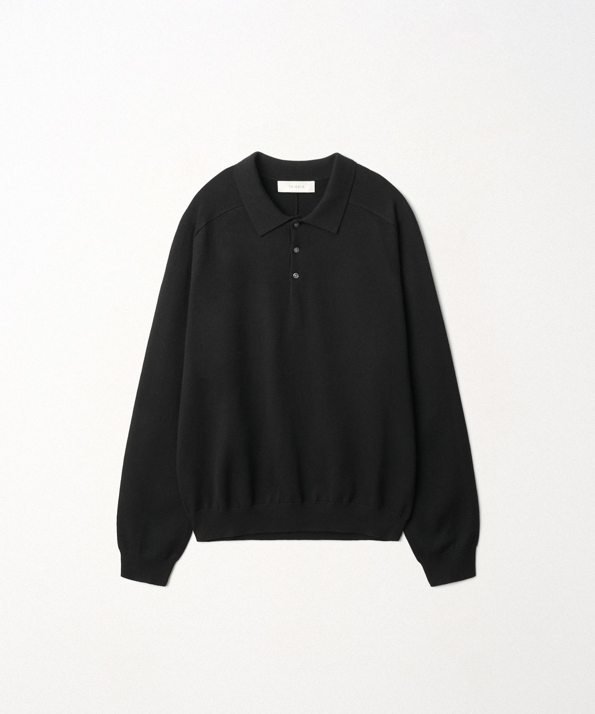 이지오(EZIO) Signature Collar Knit_Black