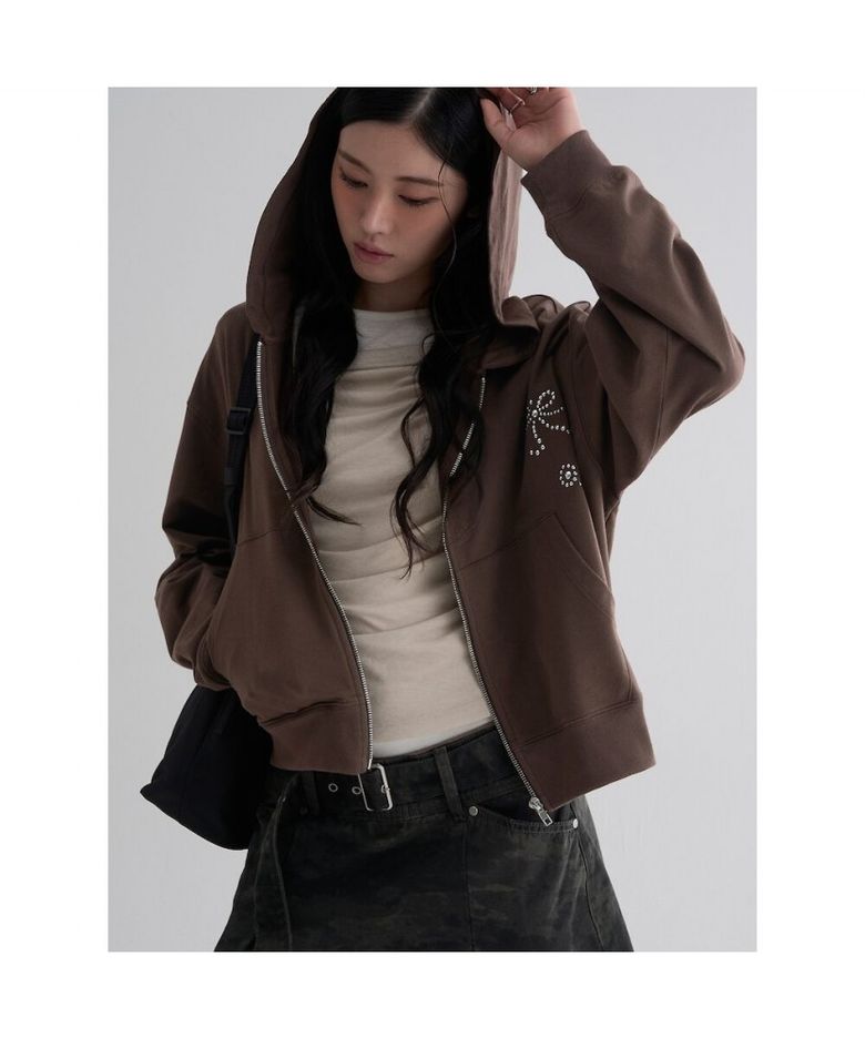 스톤 핫픽스 후디  브라운