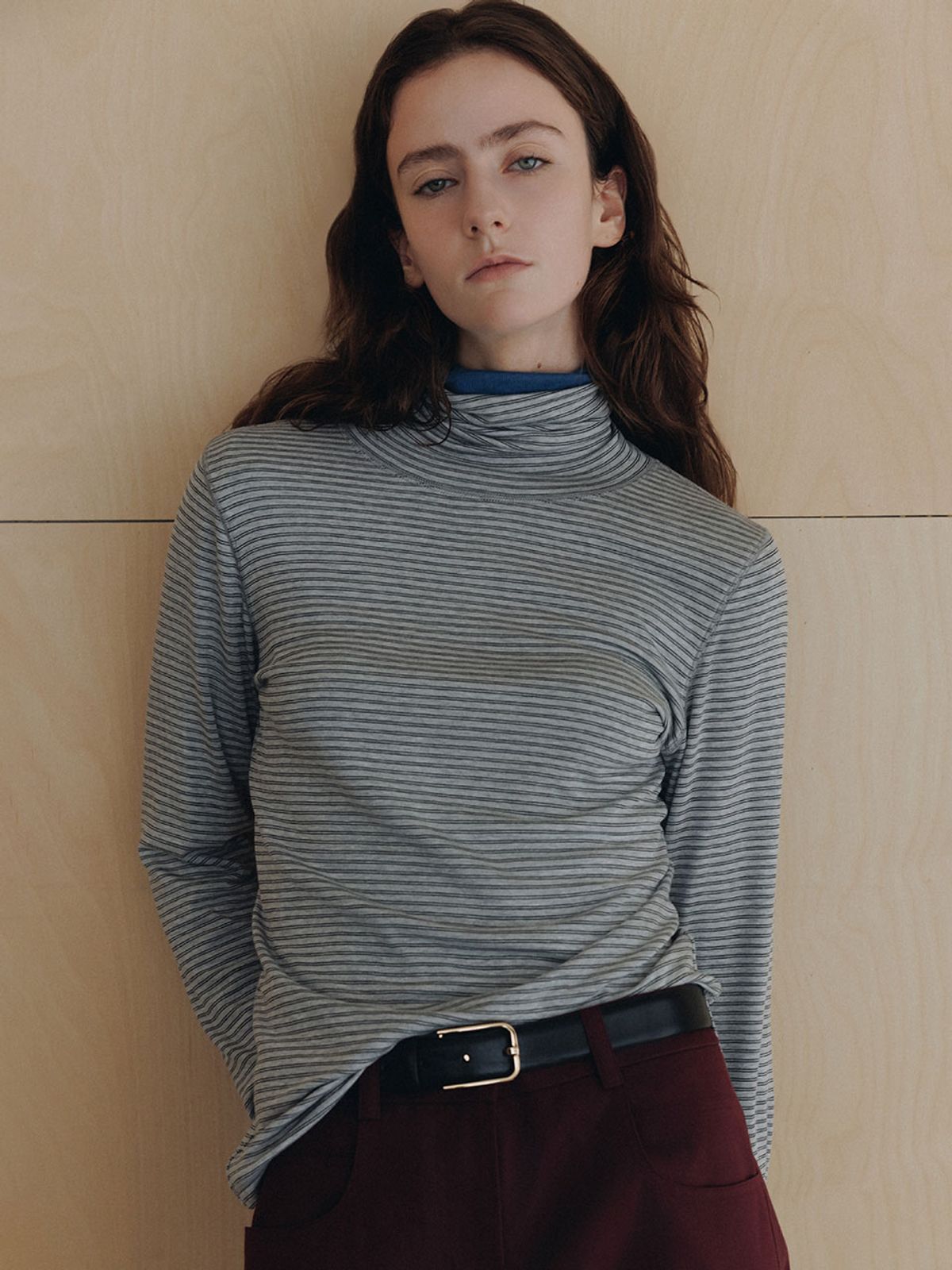 루에브르(LOEUVRE) Essential Turtleneck T-Shirt SW6AE889_3color