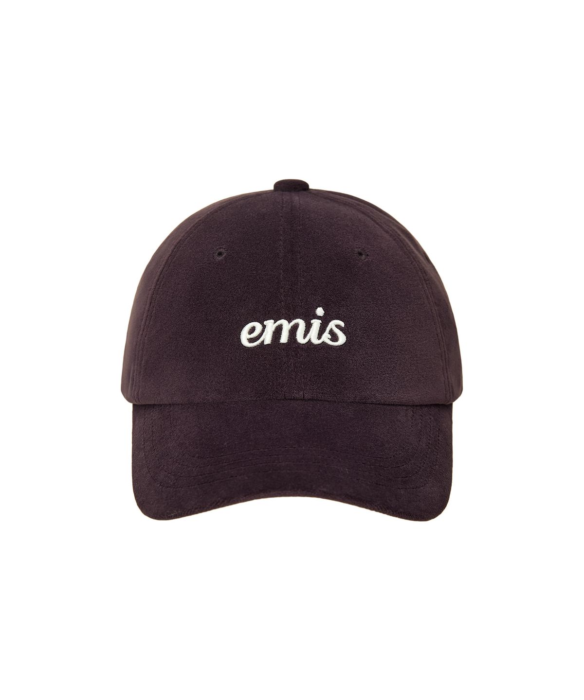이미스(EMIS) SMALL LOGO VELVET BALL CAP-PURPLE