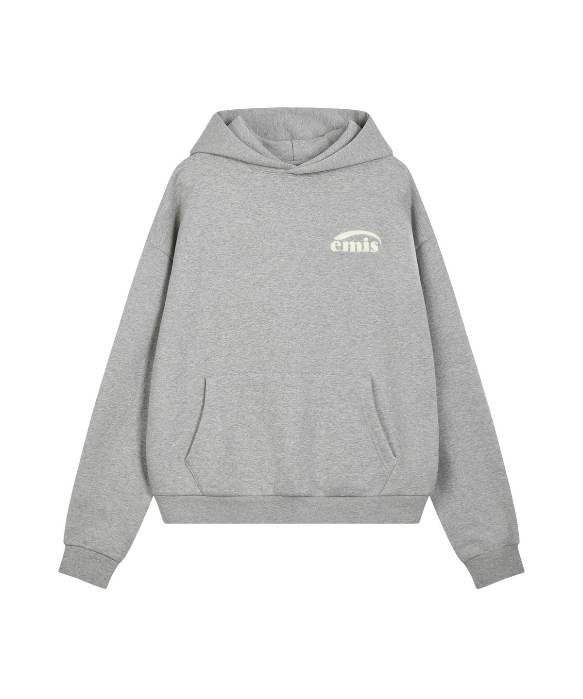 이미스(EMIS) BOUCLE LOGO HOODIE-MELANGE GRAY