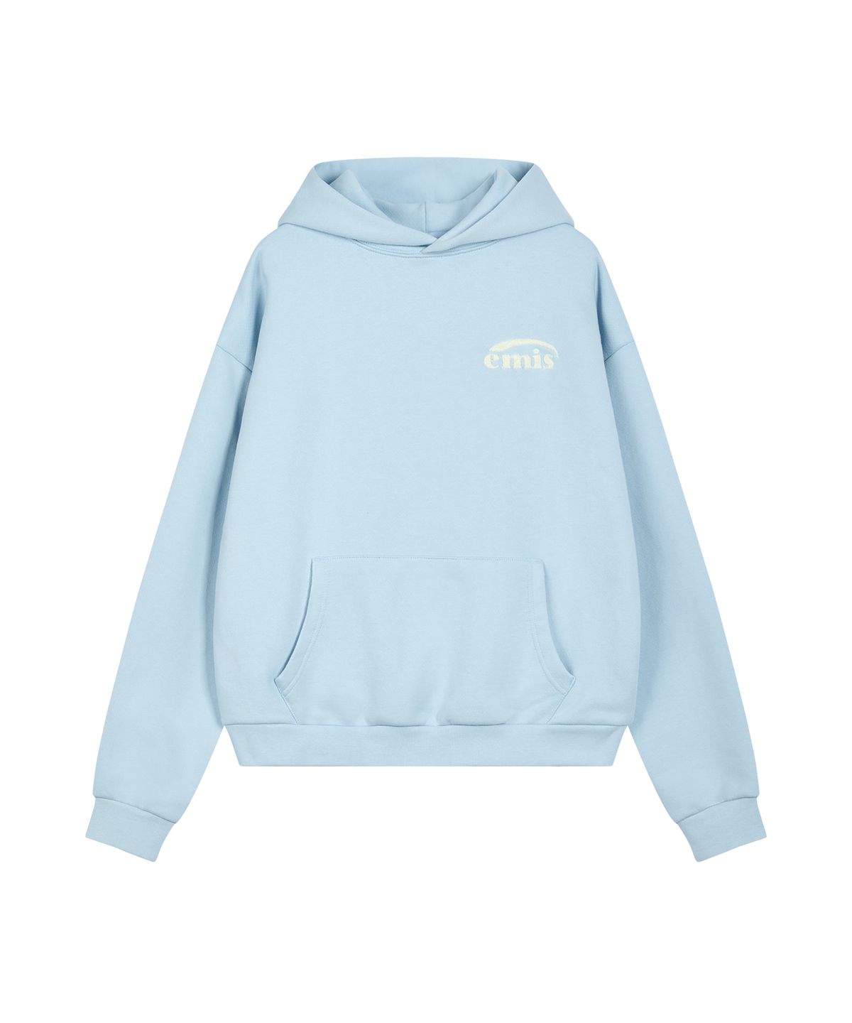 이미스(EMIS) BOUCLE LOGO HOODIE-ASH BLUE