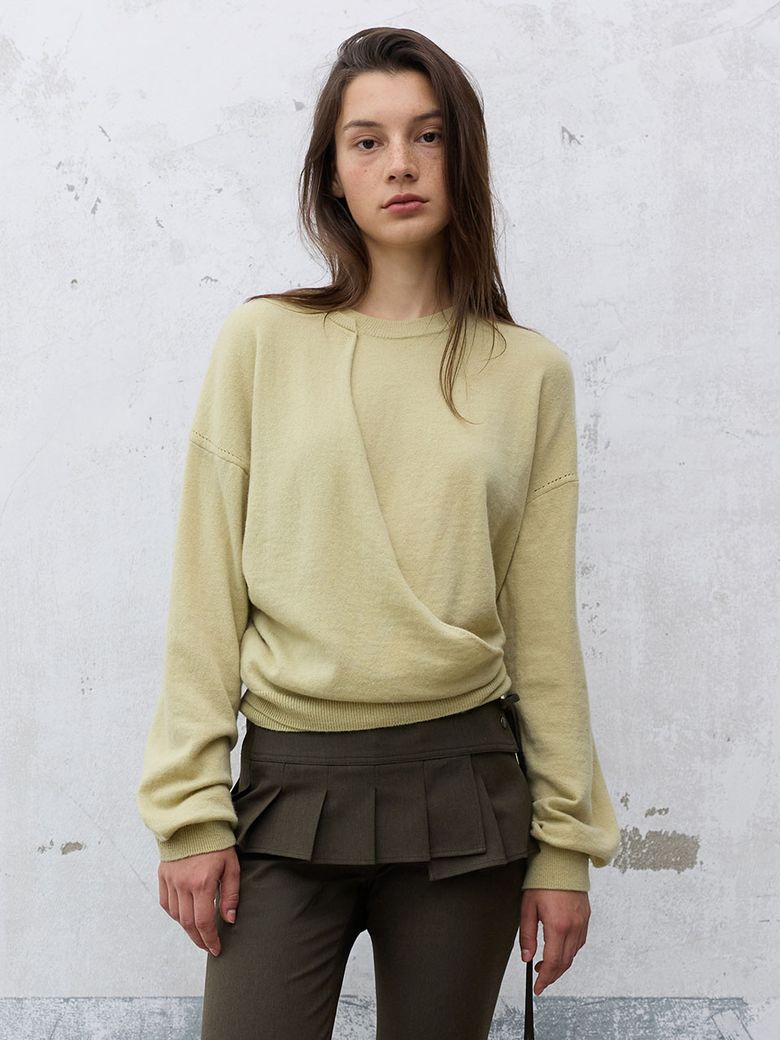 Cashmere Blended Wrap Knit VK6AP976_2color