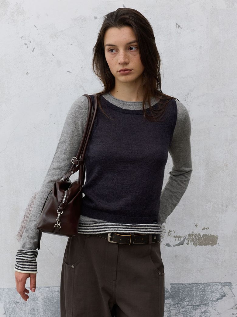 Mohair Blended Layered Knit VK6AP975_2color
