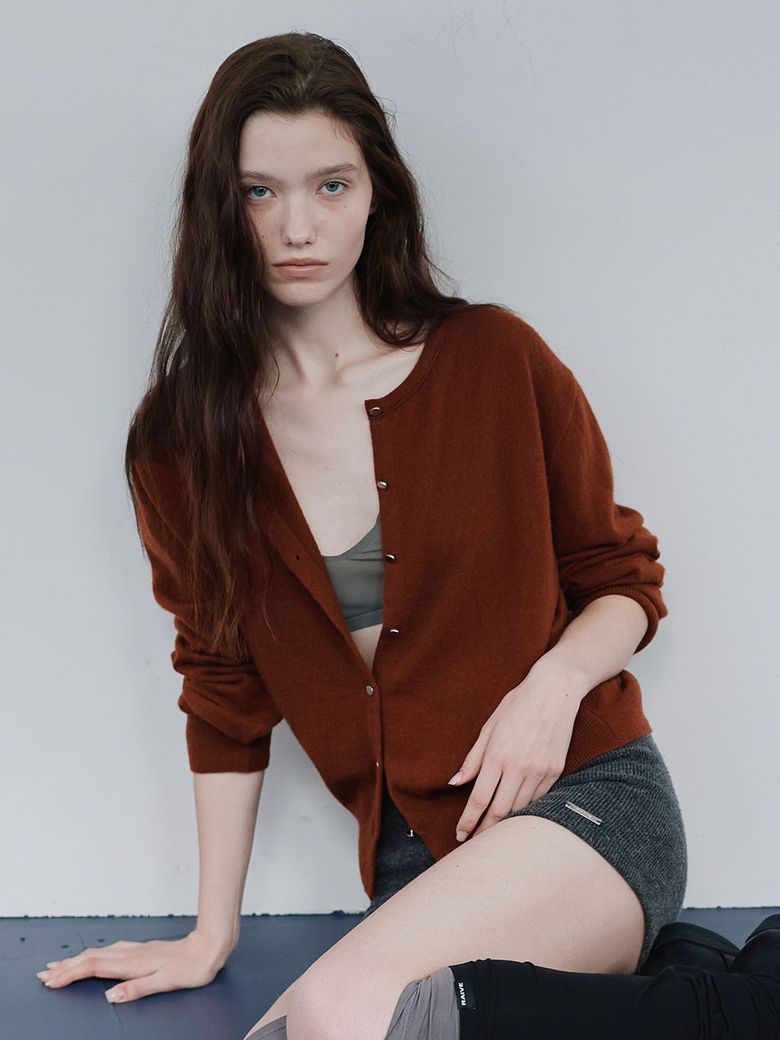Cashmere Wool Button Cardigan VK6AD970_3color