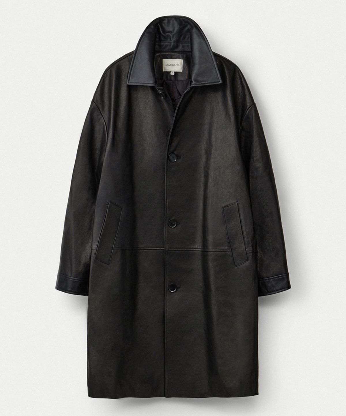 우마뭉(UMARMUNG) Italian vegetable lambskin half coat_Earthy black