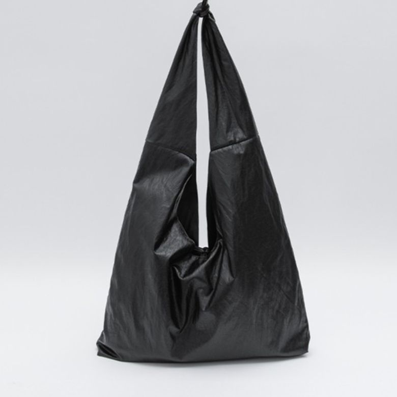 (Z-B-2460)CRINKLE LEATHER MAXI KNOT BAG