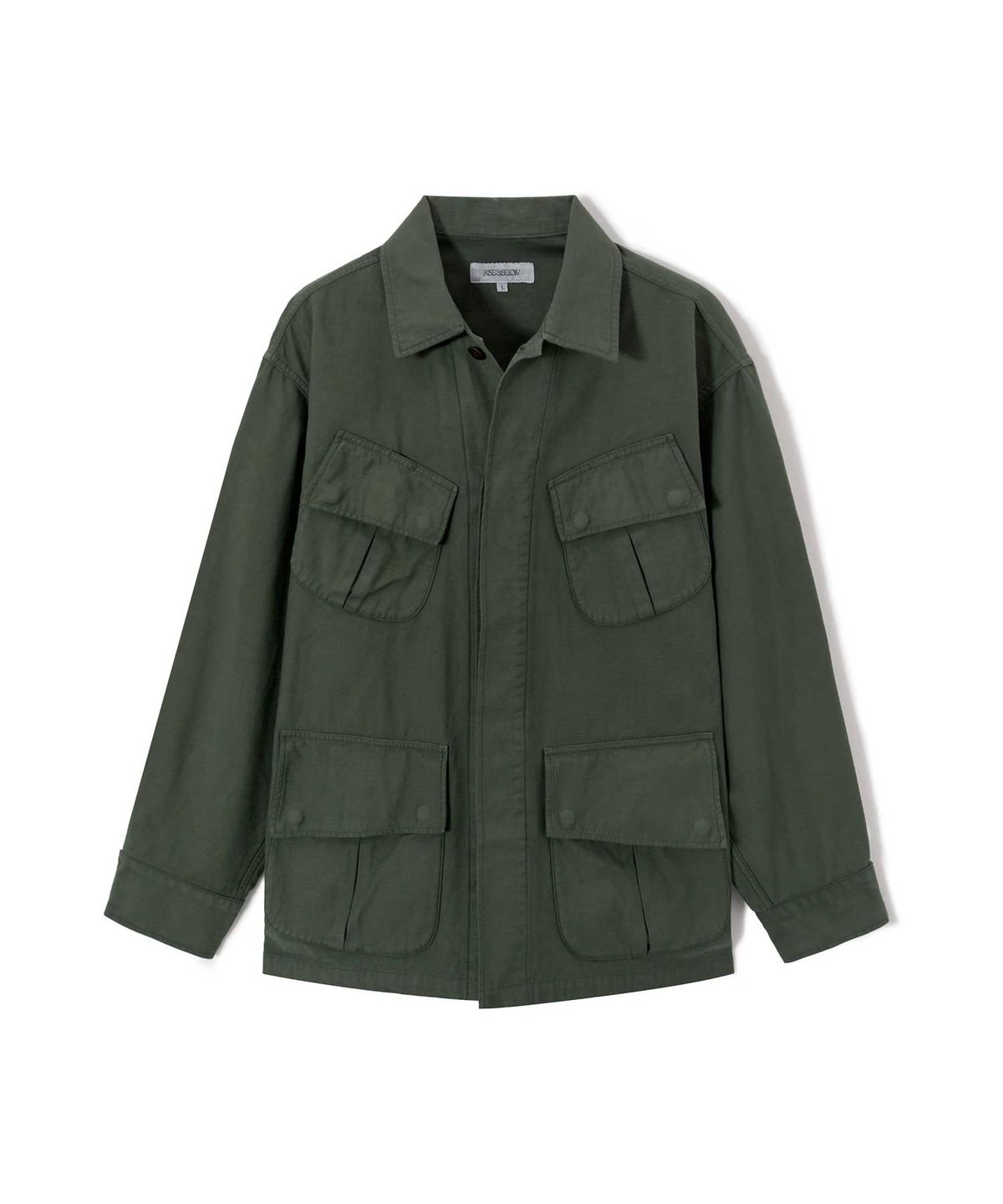 라이즈앤빌로우(RISE&BELOW) BACK SATEEN 정글 퍼티그 재킷 OLIVE