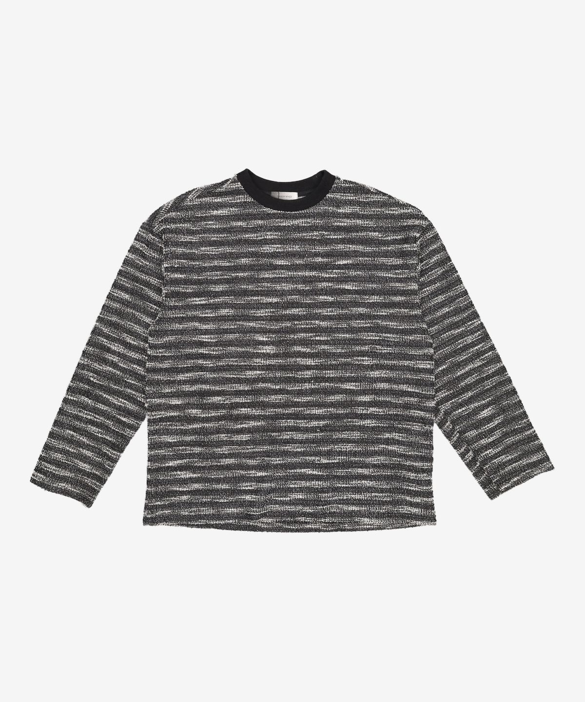 메종미네드(MAISON MINED) MIXED BOUCLE KNIT LONG SLEEVE BLACK L