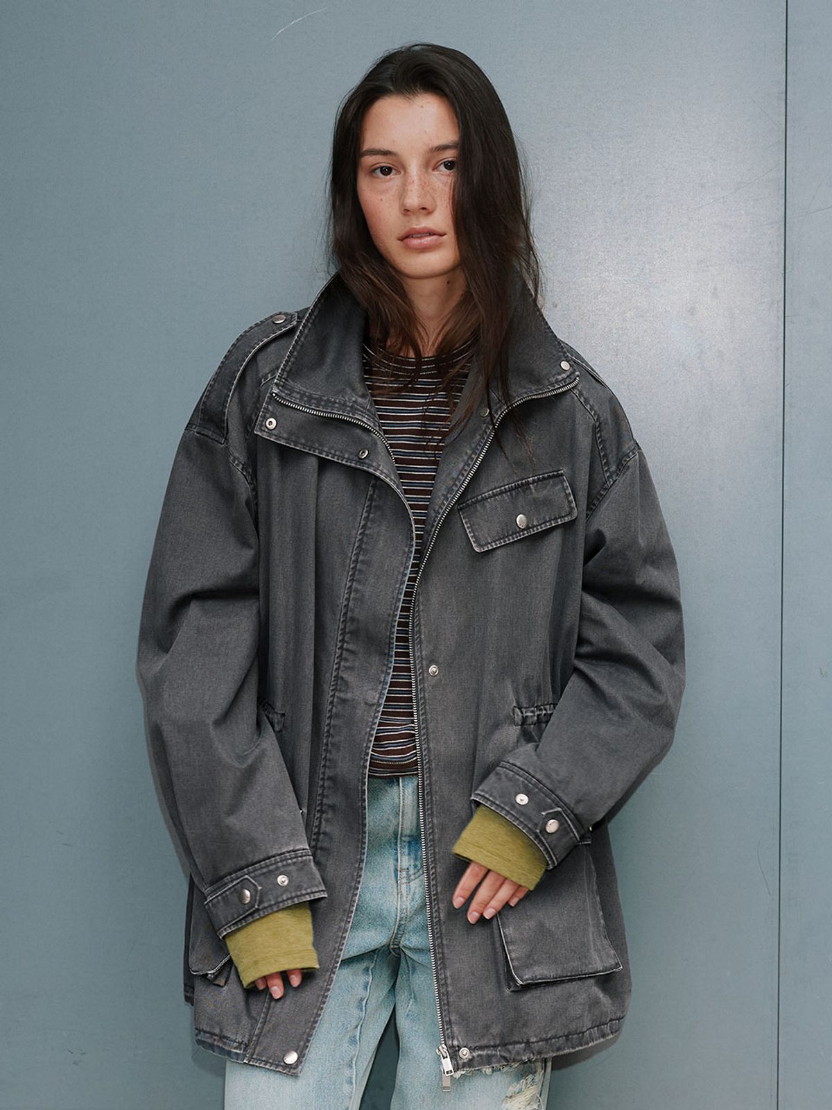 레이브(RAIVE) Vintage Cotton Work Jacket VW6AM954_2color