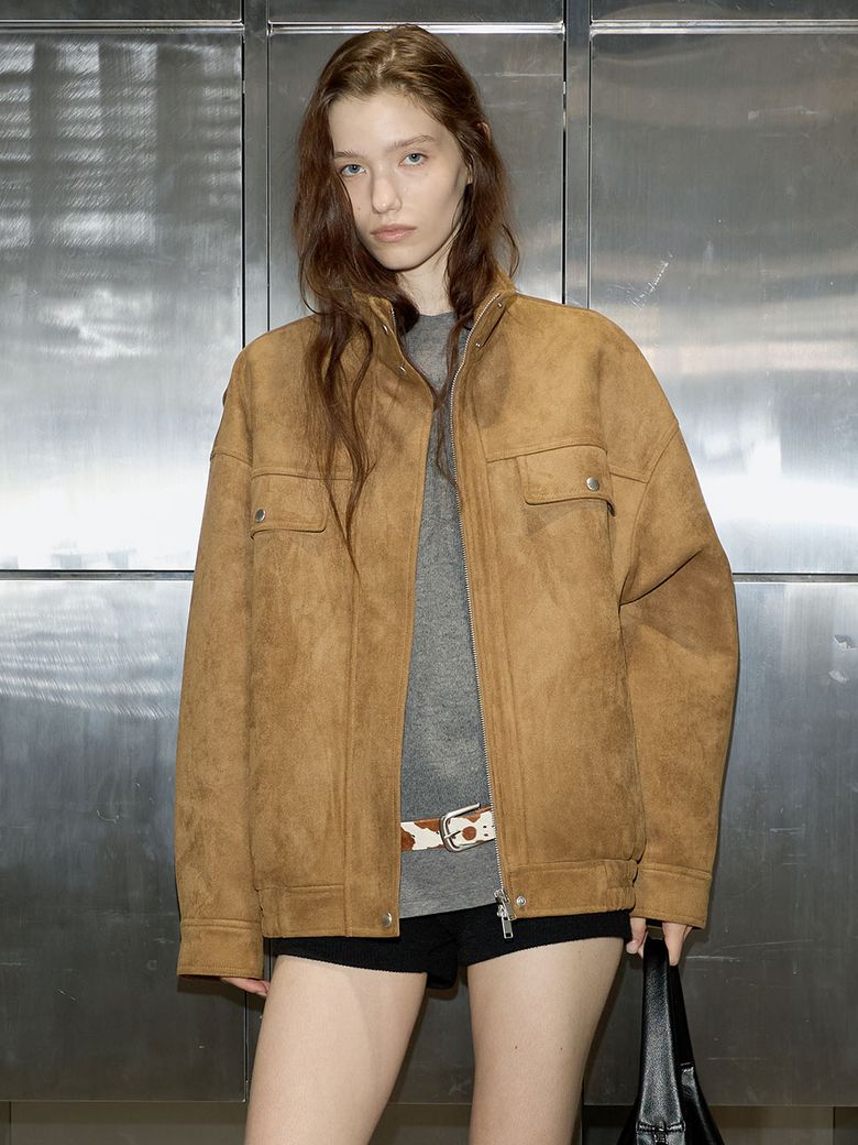 Suede Blouson Jacket VL6AJ906_2color