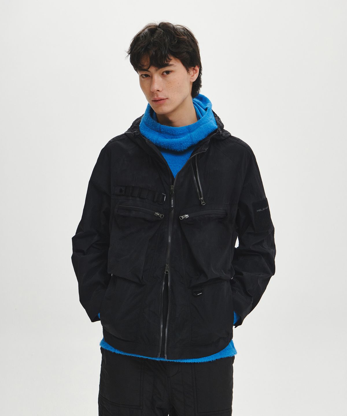 힐리먼트(HELEMENT) 게일 왁스 웨이딩 자켓 (BLACK)