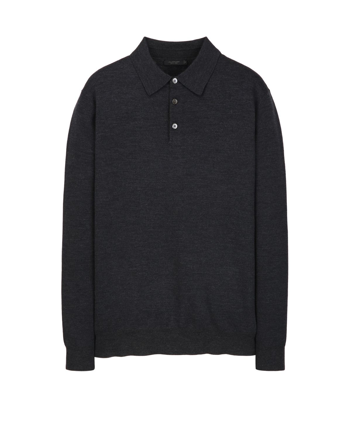 질스튜어트뉴욕 맨(JILLSTUART NEWYORK MEN) 카라 롱슬리브 니트 - 차콜그레이 (JNSW6D102CG)
