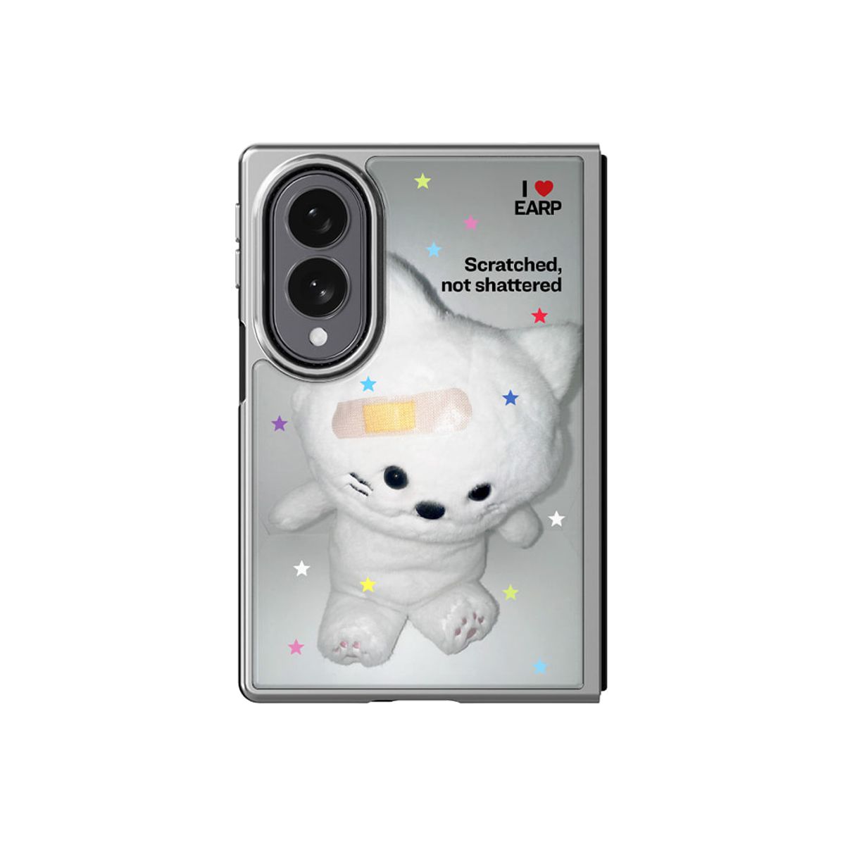 어프어프(EARPEARP) 스크래치 치치-SILVER(Z폴드-에폭시) 기본/맥세이프 케이스 갤럭시Z 폴드 8