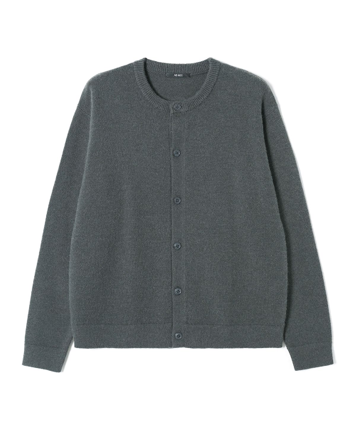 애드호크(ADHOC) 남성 베이직 라운드 카디건 (DK-KHAKI) (HC9GD01)