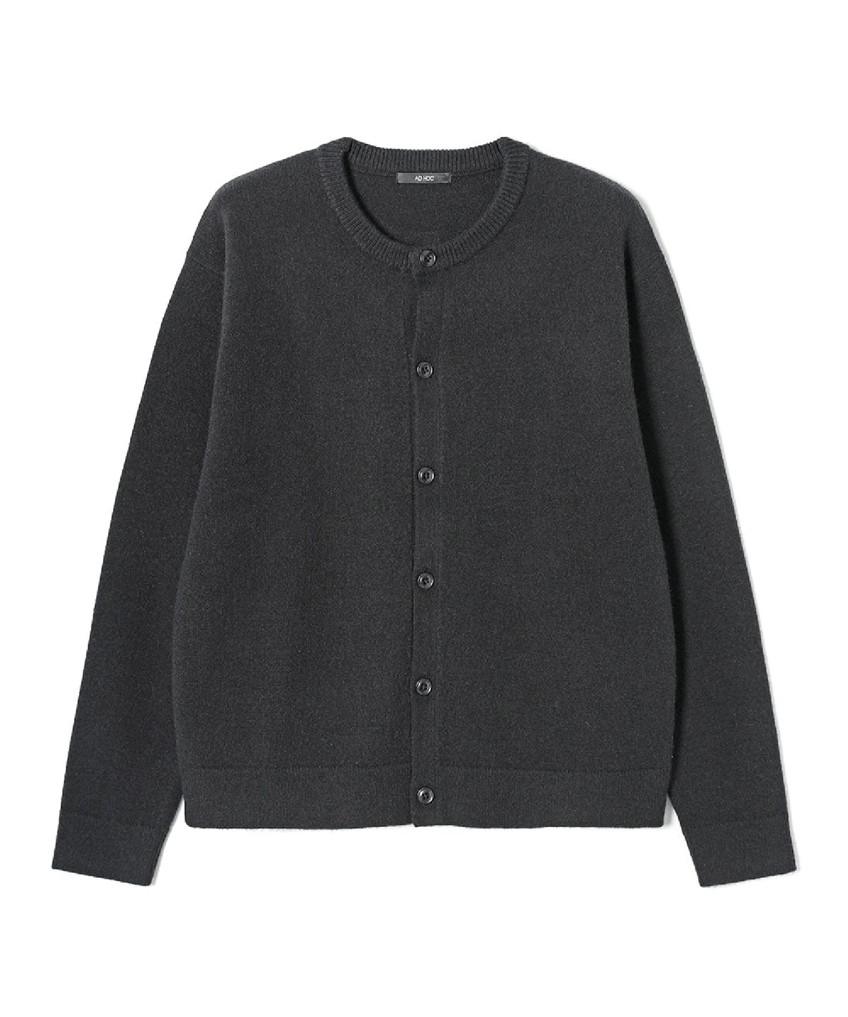 애드호크(ADHOC) 남성 베이직 라운드 카디건 (BLACK) (HC9GD01)