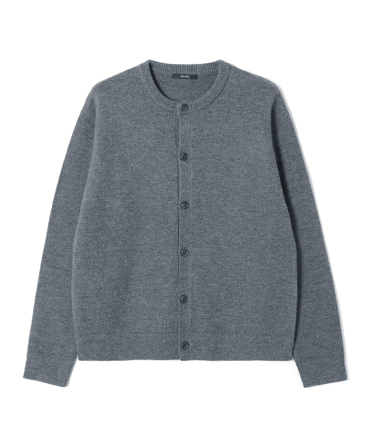 애드호크(ADHOC) 남성 베이직 라운드 카디건 (GREY) (HC9GD01)