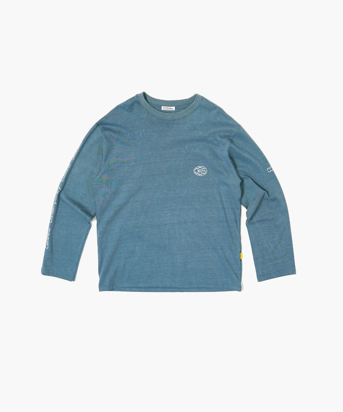 씨씨씨에스(CCCS) DARK BLUE NEAT SCRIPT L/S T-SHIRT