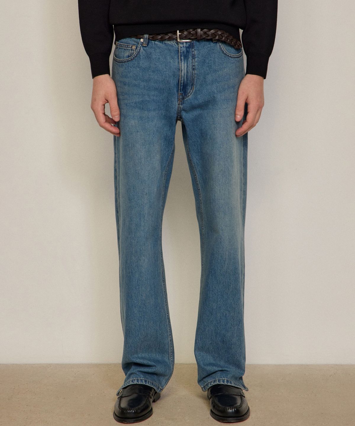 질스튜어트뉴욕 맨(JILLSTUART NEWYORK MEN) [STRAIGHT-FIT]  데님 팬츠 - 블루 (JNPA6D002B2)