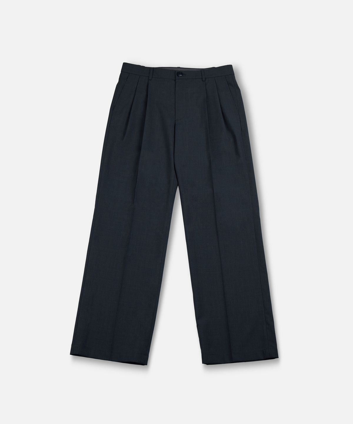 워드로브 스탠다드(WARDROBE STANDARD) FRESCO WOOL TWO TUCK PANTS GRAY