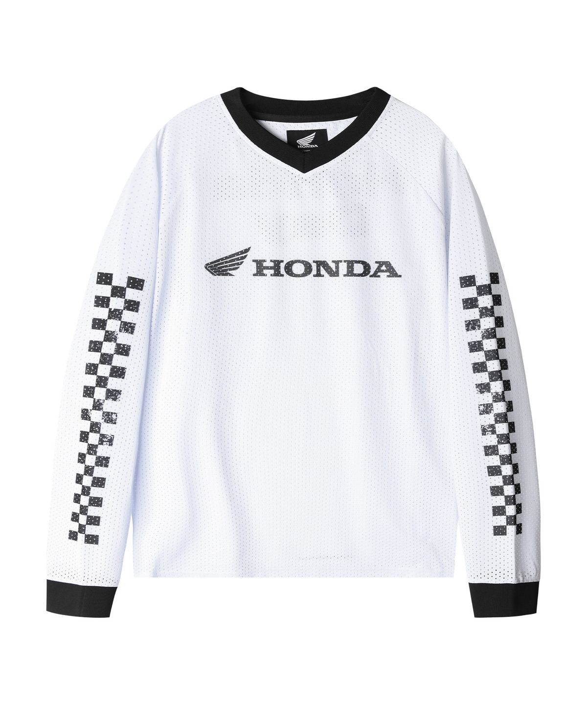 핍스 모터사이클(PHYPS MOTORCYCLE) Checkerboard Moto Jersey White
