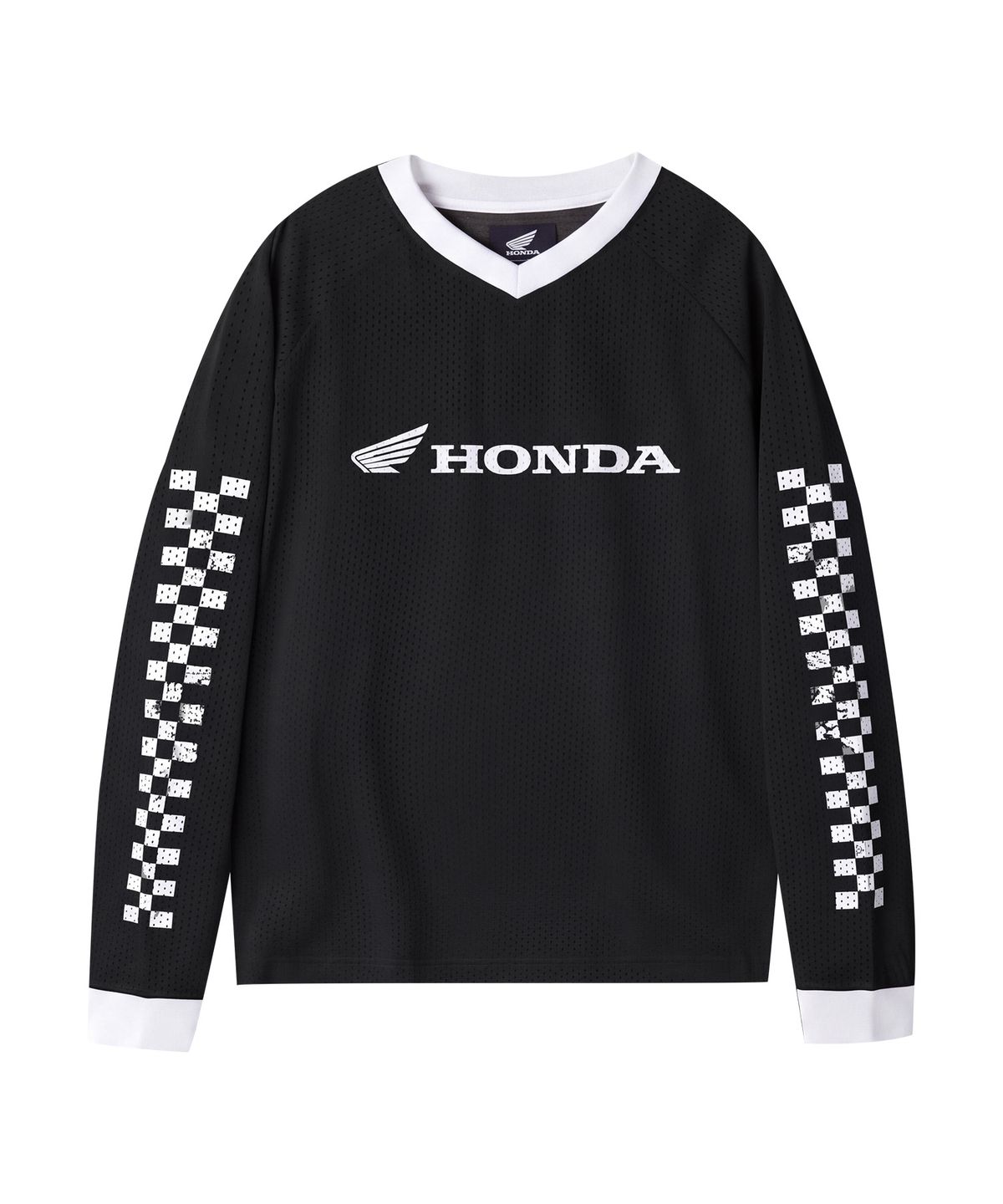 핍스 모터사이클(PHYPS MOTORCYCLE) Checkerboard Moto Jersey Black