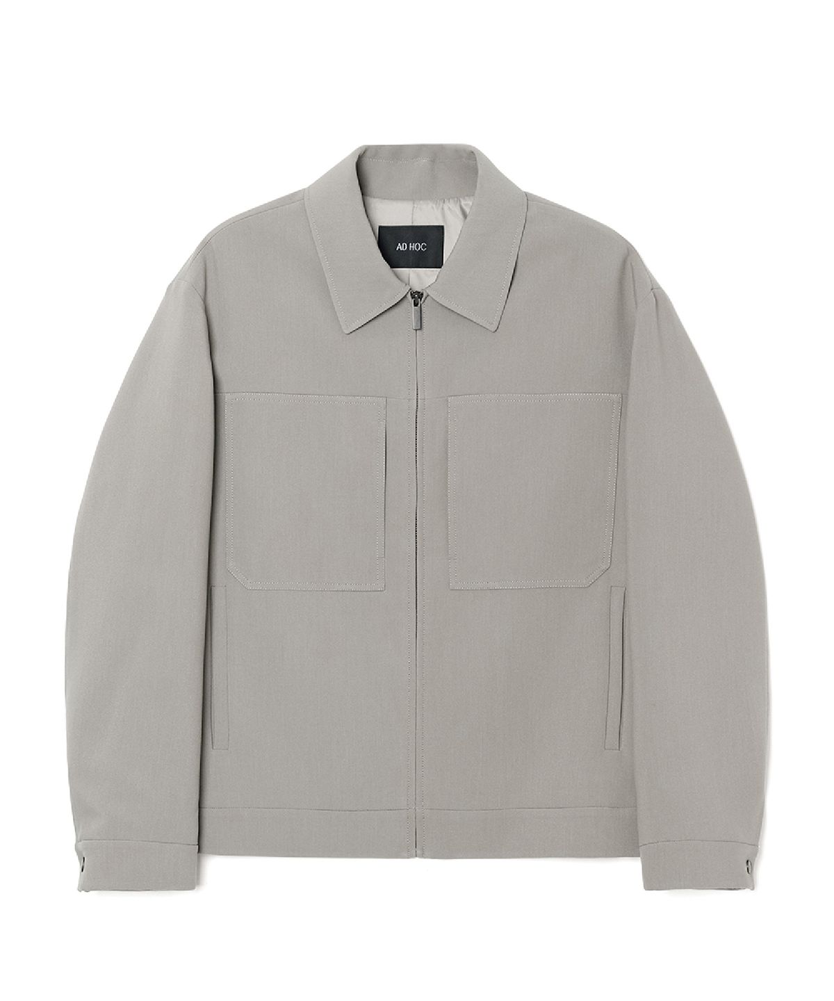애드호크(ADHOC) 남성 TR 포켓포인트 집업 블루종 (BEIGE) (HC9UJ11)