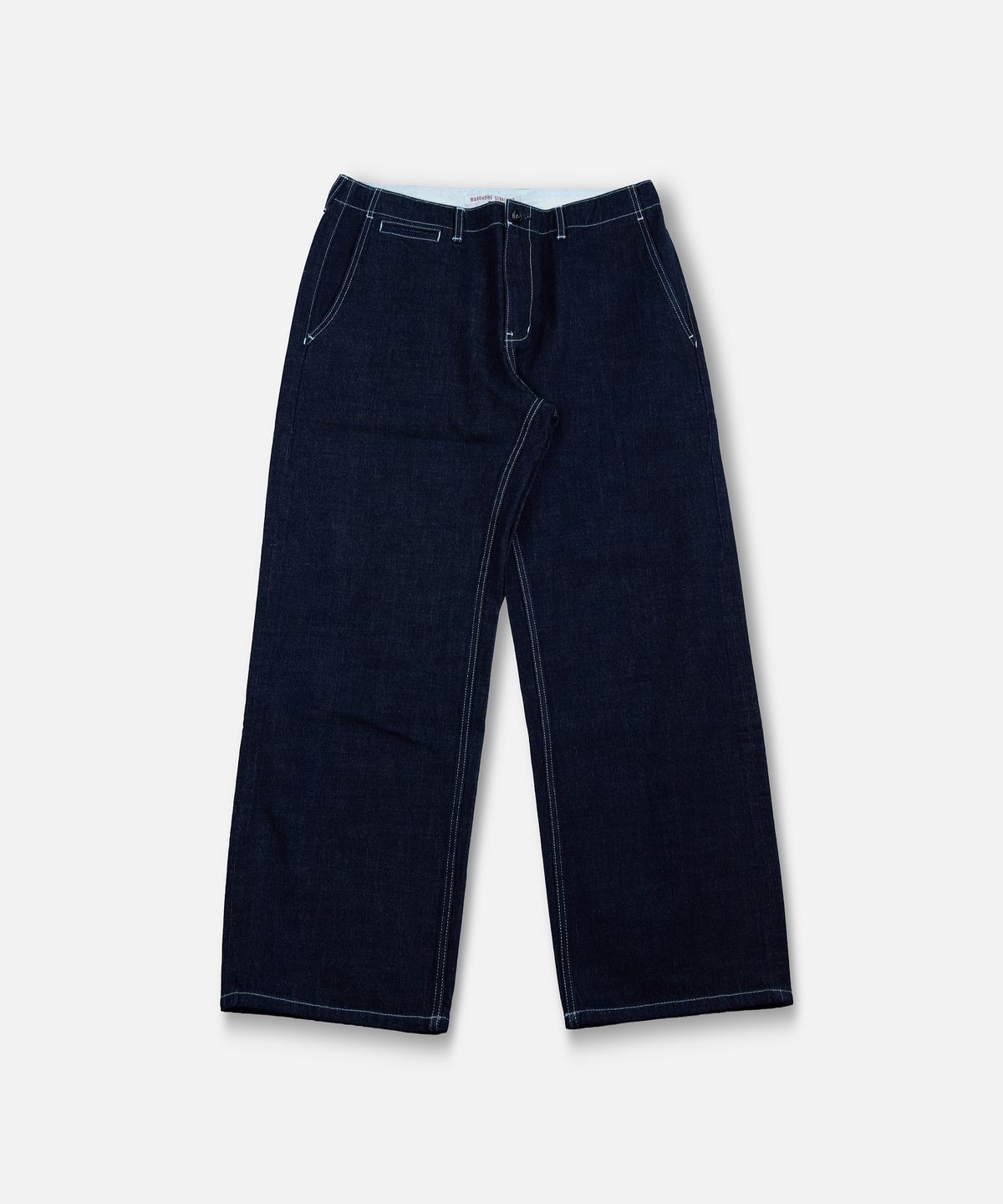 워드로브 스탠다드(WARDROBE STANDARD) SELVEDGE DENIM OFFICER PANTS ONE WASH (LONG)
