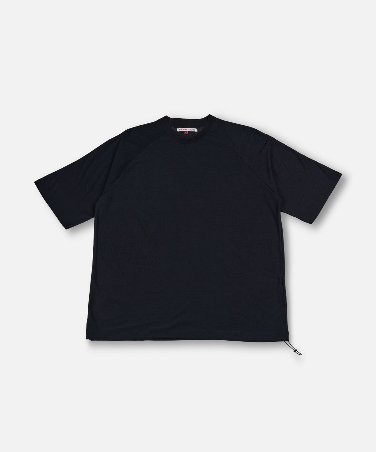 워드로브 스탠다드(WARDROBE STANDARD) TECH WOOL T-SHIRT BLACK