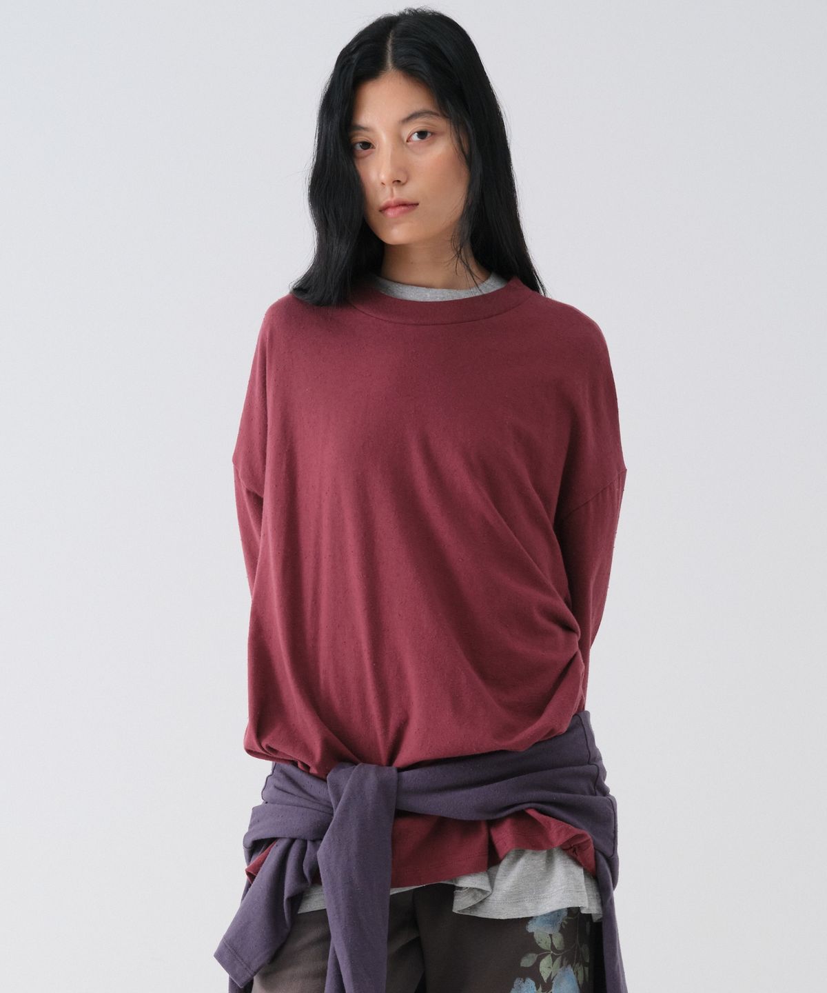 센토르(CENTAUR.KR) NEP OVERSIZE LONG SLEEVE_BURGUNDY